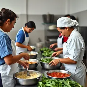 cozinheiras das escolas municipais de Lauro de Freitas