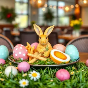 almoço especial de Páscoa