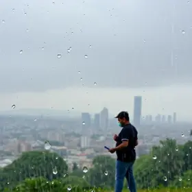 chuva em Lauro de Freitas