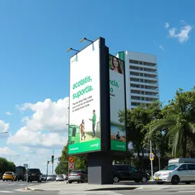 retirada de outdoor